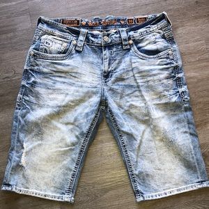 mens denim shorts